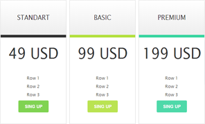 tiny pricing table